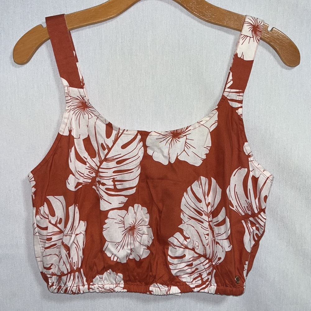 ROXY Silver Glow Strappy Tank Top M